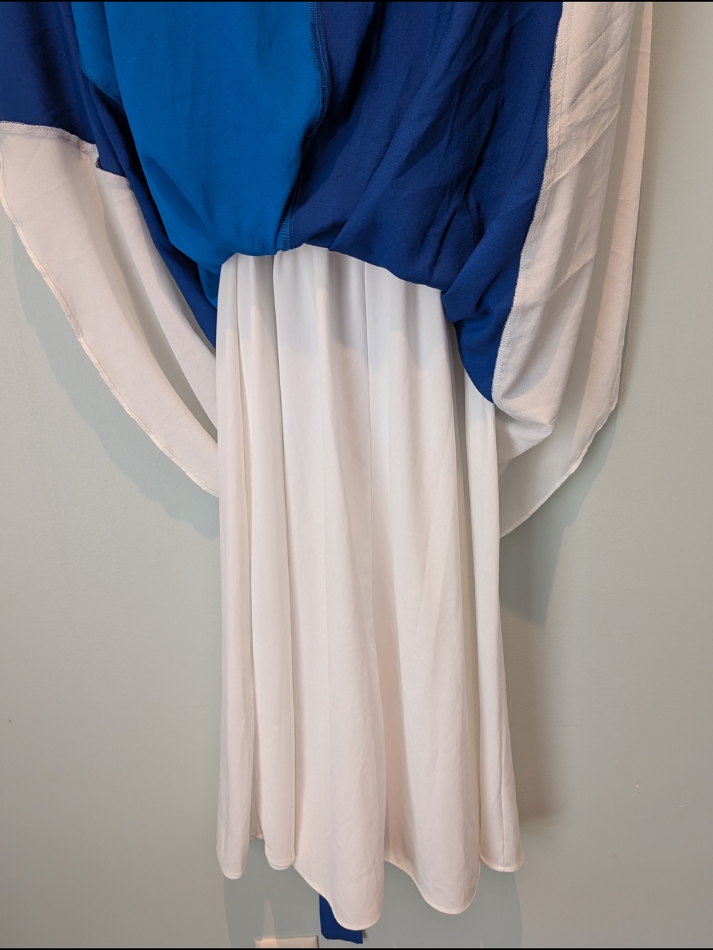 Blue Colorblock Sleeveless Midi Dress - Picture 5 of 5